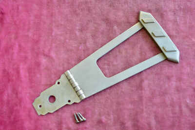 Vintage 1950s Gibson ES-175 Nickel "Diamond" Hinge Trapeze Tailpiece ES-175D L4
