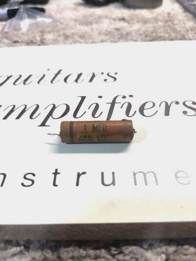 Vintage Fender .1 MFD 600 VDC 1950??s Telecaster Compasitor