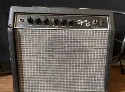Vintage 1980s Squier 15 Amp