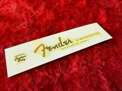 Fender Stratocaster Spaghetti Style Waterslide Decal Strat