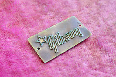 Vintage Gibson Brass Case Badge Cali Girl Burst Goldtop Les Paul Standard 1959