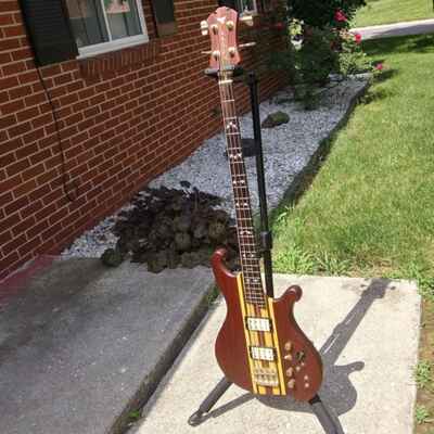 J K. Lado Super Falcon 2 1976 - Natural Bass Guitar - With HSC