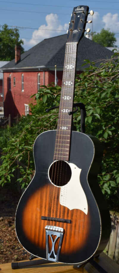Stella Harmony Acoustic Guitar - USA - Parlor -  Repair