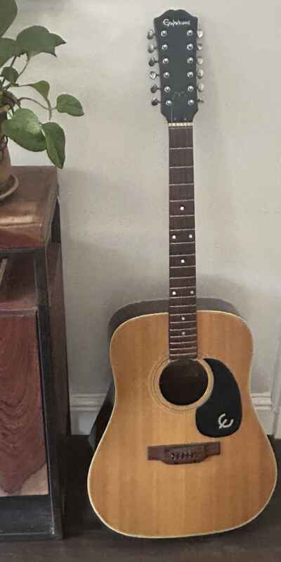 1970s Epiphone Texan 12 String Acoustic Guitar FT-160N Made In Japan *No Strings