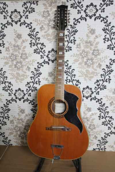 Vintage Eko Ranger XII Acoustic Guitar 12 String Guitar CRACKING READ