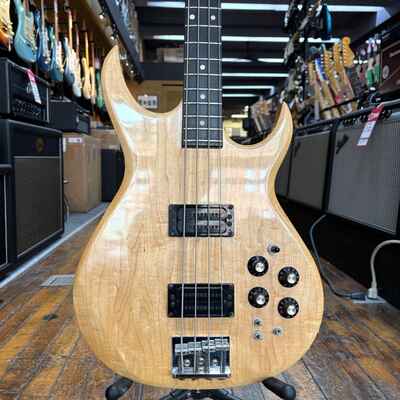 Carvin USA LB-50 Stereo Bass Guitar 1985 Natural Figured Maple w / Original Case