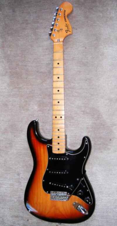 1979 Fender Stratocaster Sunburst cuello de arce guitarra vintage