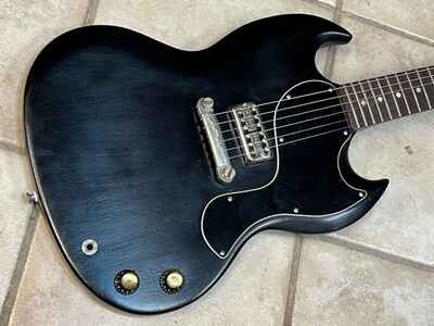 1963 Gibson SG Jr Junior modded faded Ebony Black relic with Filtertron
