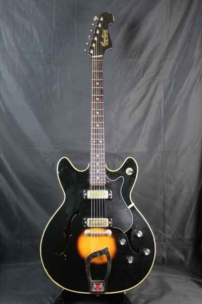 1965 Hagstrom VIKING I Thin Hollowbody Electric Guitar made in Sweden W / HSC