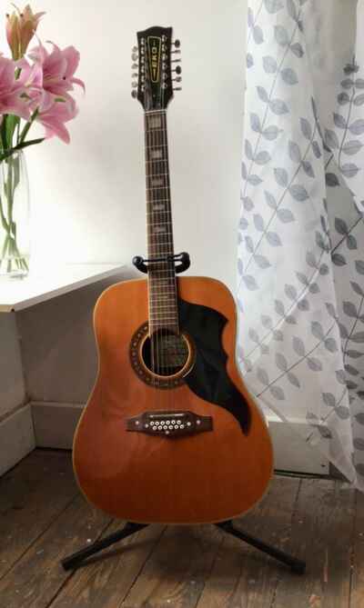 Eko Ranger 12 String Acoustic Guitar, Right Handed, 21 Frets, Made In Italy