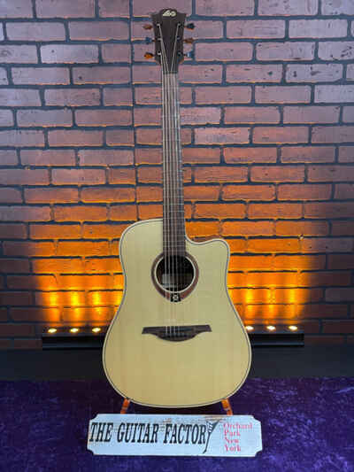 LAG T88DCE Tramontane Dreadnought Cutaway Acoustic-Electric Guitar w /  Deluxe