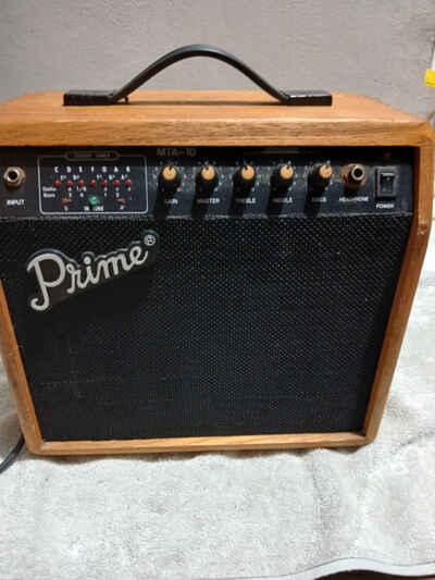 Vintage Prime Guitar Amplifier Practice Amp MTA-10 Works Great Blonde Wood Nice
