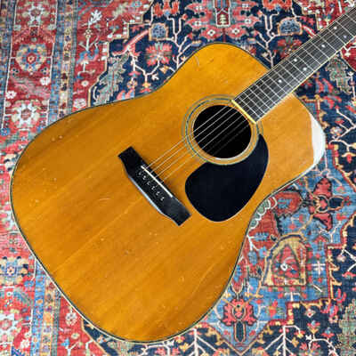 1979 Morris D28 Style X-Braced Dreadnought Model WE-40 Shadow Pickup