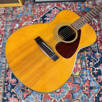 1974 Yamaha FG130 Auditorium Style Tan Label Made in Japan