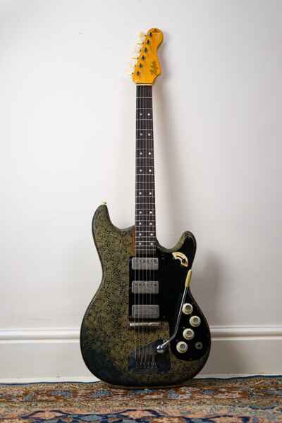 1960s Hofner Germany 173 Super 3 Solidbody Electric Guitar - Gold Paisley