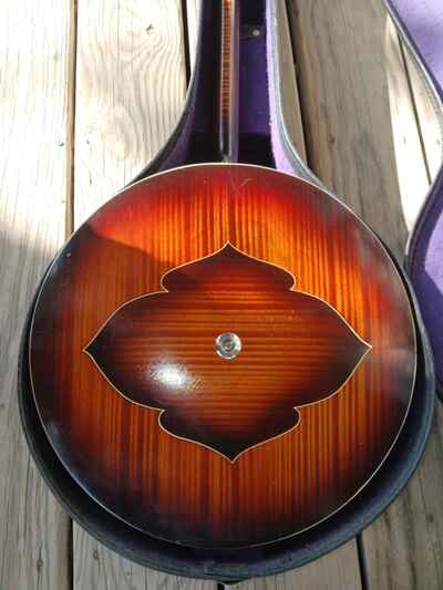 Vintage Kingston 4 String Banjo RARE 1689 Model Four-string COMES With CASE