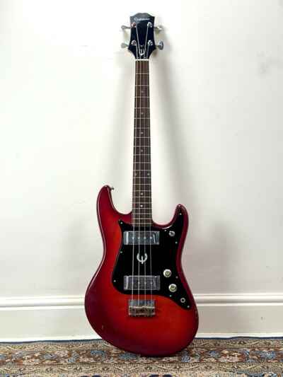 1972 Epiphone Japan ET-280 Vintage Electric Bass Guitar - Cherry Red