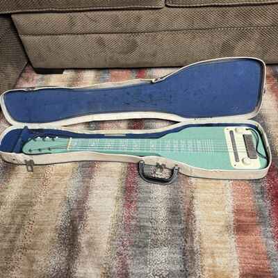 Kay Lap Vintage Steel Guitar 1950s Or 60s Surf Green With Case