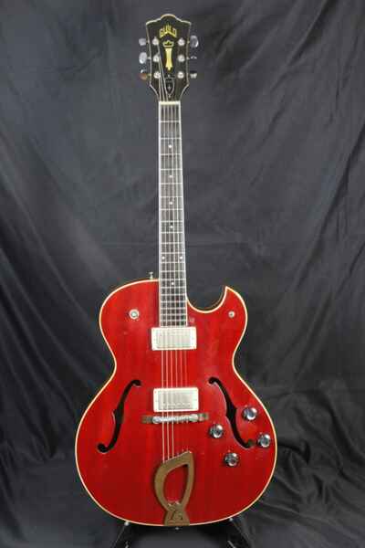 Vintage Guild Starfire II Cherry Red 1967 w /  Fralin PAFs & OHSC