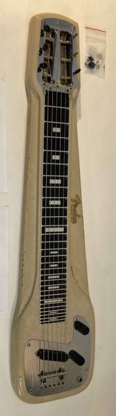 1955 Fender Champion Vintage Lap Steel Pre-CBS w / 2 broken tuner pegs