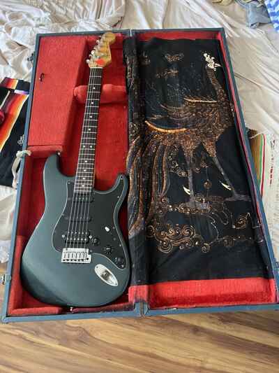 1989 Fender Stratocaster usa Gun Metal Blue Vintage Charvel Tweed Case