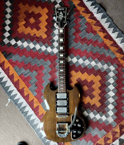 Arbiter SG Walnut Electric Guitar - Made in Japan late sixties / early seventies