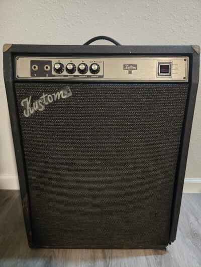 Kustom 1-B Vintage 1974 200 Watt Dual Input Bass  Combo Amp