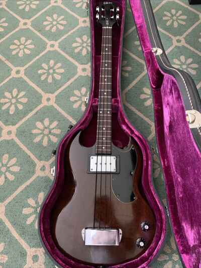 1968 Gibson EB-0 Bass Rare Slotted Head w / Original Case (EXC ) Stunning!!