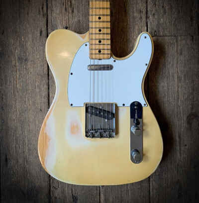 1975 Fender Telecaster in Blonde finish, Maple neck. Comes with hard shell case