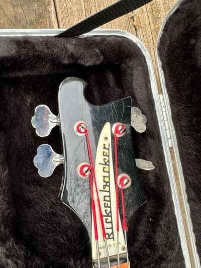 Vintage 1983 Rickenbacker 4003 Jetglo bass guitar W /  Rick Carrying Case