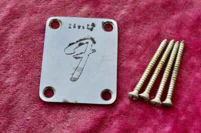 Vintage 1969 Fender F-series Stratocaster Neckplate Screws Telecaster Strat Tele