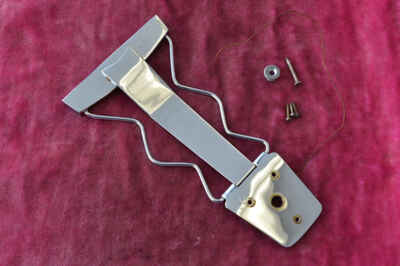 Vintage 1965 Gibson ES-175 ES-175d Chrome Zig-Zag Tailpiece Complete 1966 1967