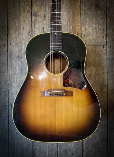 1956 Gibson J-45 Acoustic in Sunburst finish