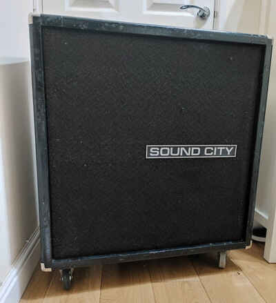 Vintage 1969 Dallas Arbiter Sound City L80 4x12 Celestion Speakers Cabinet