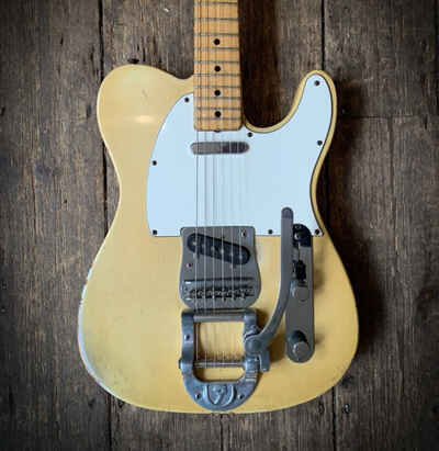 1972 Telecaster in blonde finish with a factory fitted Fender Bigsby bridge