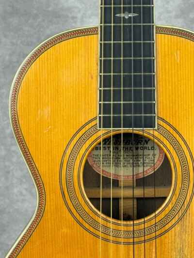 Washburn 1890s Parlor Guitar Brazilan Rosewood RARE With Original Case