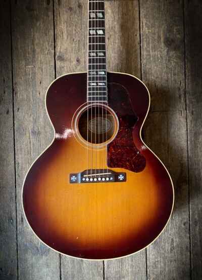 1954 Gibson J185 Sunburst Acoustic guitar and hard shell case