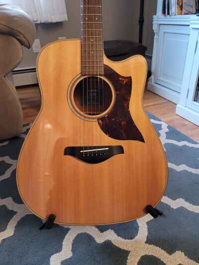 Yamaha A-Series A1M Cutaway Dreadnought Acoustic-Electric Guitar With Hard Case