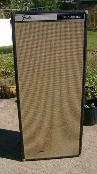 vintage 1970 FENDER 7001-C PA SPEAKER CABINET