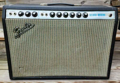 1972 Fender Deluxe Reverb Electric Guitar Amplifier
