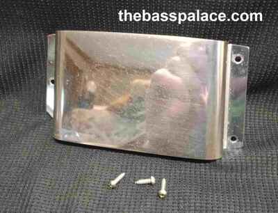 1960s CHROME BRIDGE / TAILPIECE COVER DANO SUPRO NATIONAL AIRLINE V. NICE W / SCREWS