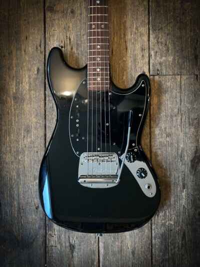 1978 Fender Mustang in black finish and hard shell case
