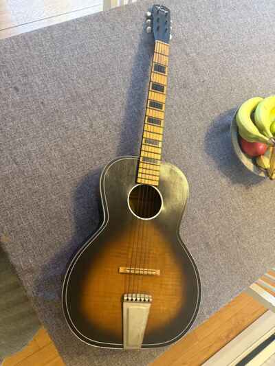 Vintage / Kay 1940s-1950s Acoustic Guitar Sunburst Color L654 1160