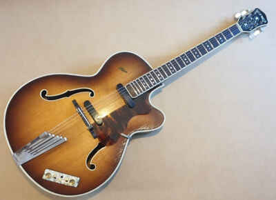 Vintage 1959 Hofner President Electro-acoustic Guitar Sunburst