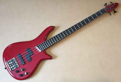 Vintage 1980s Bass Collection SGC Nanyo Badass Active PJ Bass II - Red