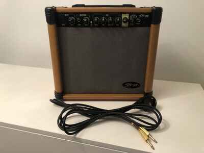 Vintage Stagg 20 AAR Acoustic Guitar Amplifier Amp Combo Spring Reverb Mic Aux