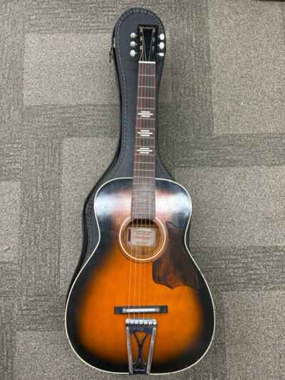 Vintage Harmony  H1221 Parlor Acoustic w / Case (ROC042215)