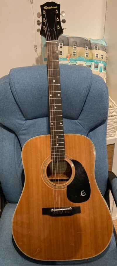 Epiphone Texan FT-145 (with hard case) - Early 70s Vintage Acoustic Guitar