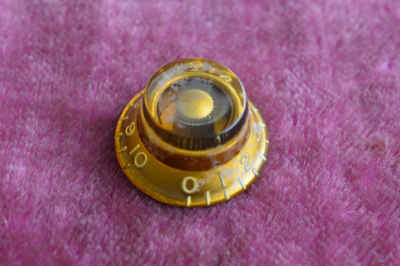 Vintage 1959 Gibson Les Paul Burst Knob Gold Bonnet 1958 Standard Knob Single 57