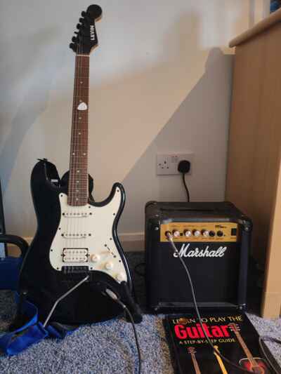Levin Custom Electric Guitar with Marshall MG10CD Amplifier.